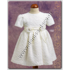 Βαπτιστικό φόρεμα με ζακετάκι βατίστα και ταφτά 