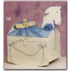 Βαπτιστικό κουτί αλογάκι 