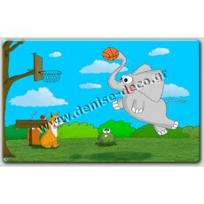 Θέμα Βάπτισης ελεφαντας μπασκετ