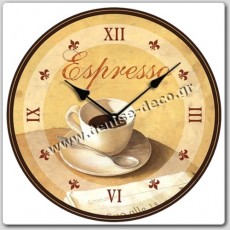 Ρολόι Επιτοίχιο espresso