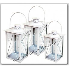 Σετ/3 Φαναριων λευκα τετραγωνα