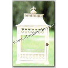 Φαναρι ξυλινο λευκο 63 εκ