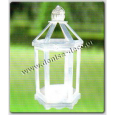 Φαναρι Denise Deco εξαγωνο ξυλινο 61 εκ