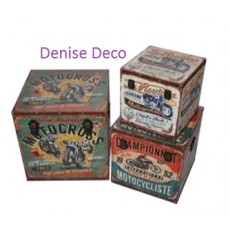 Σετ/3 κουτια ξυλινα με μηχανες