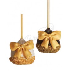 Cupcake  pops χρυσο φιογκος