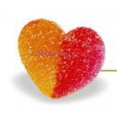 Ζελινι καρδια διχρωμη ζαχαρωτη