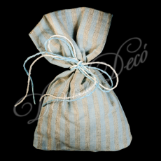 Πουγκι γκρι σιελ ριγες DD-59